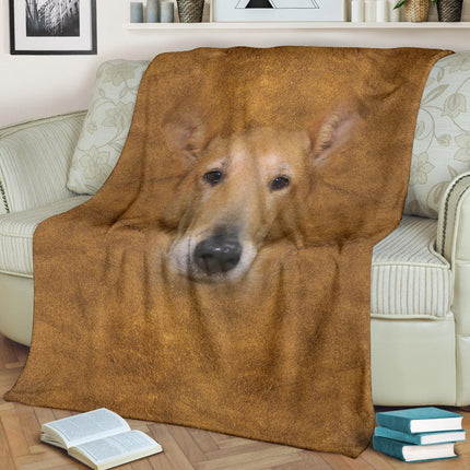 Smooth Collie Face Hair Blanket - Carbone's Marketplace