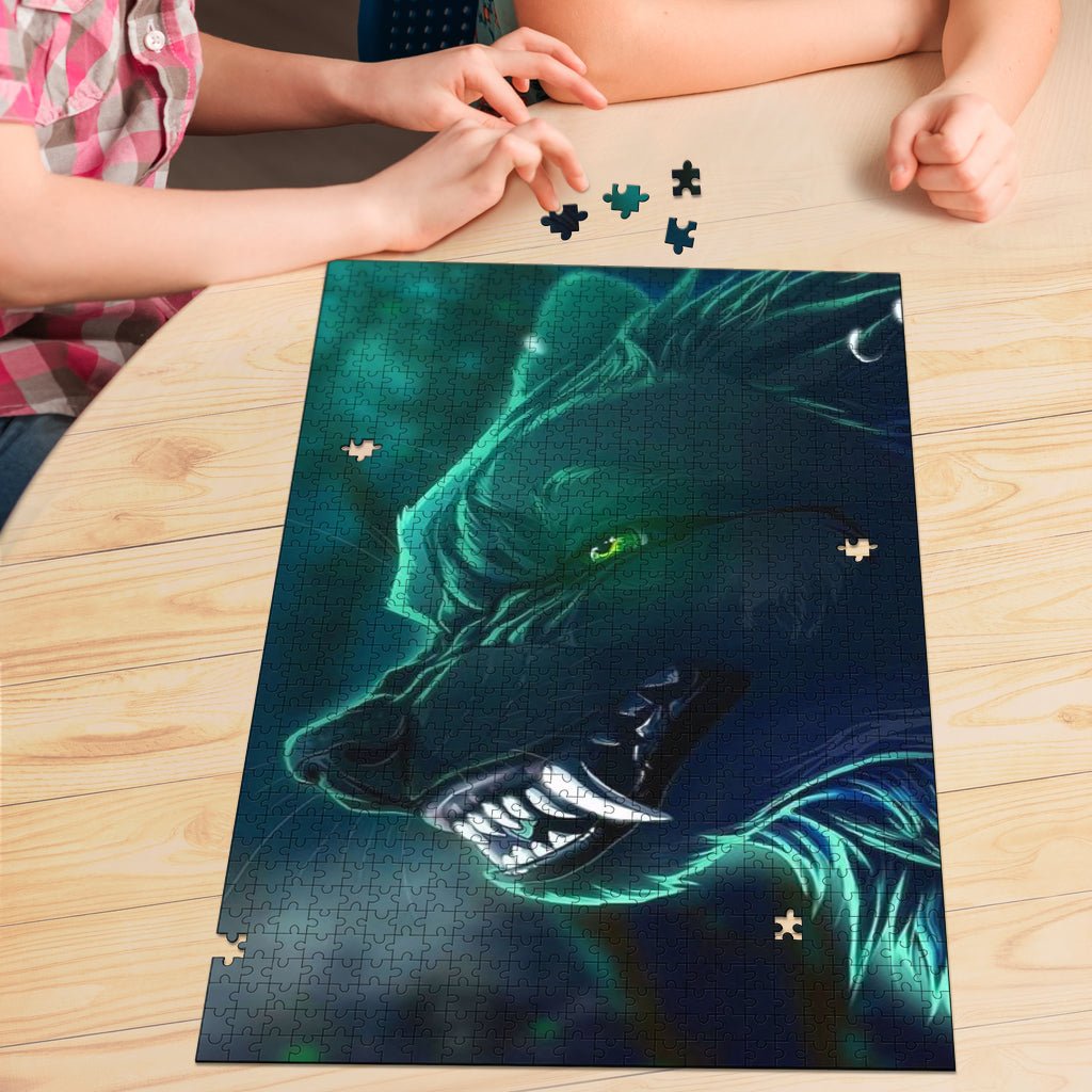 Snarling Wolf Jigsaw Puzzle - Carbone's Marketplace