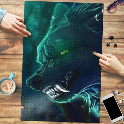 Snarling Wolf Jigsaw Puzzle - Carbone's Marketplace