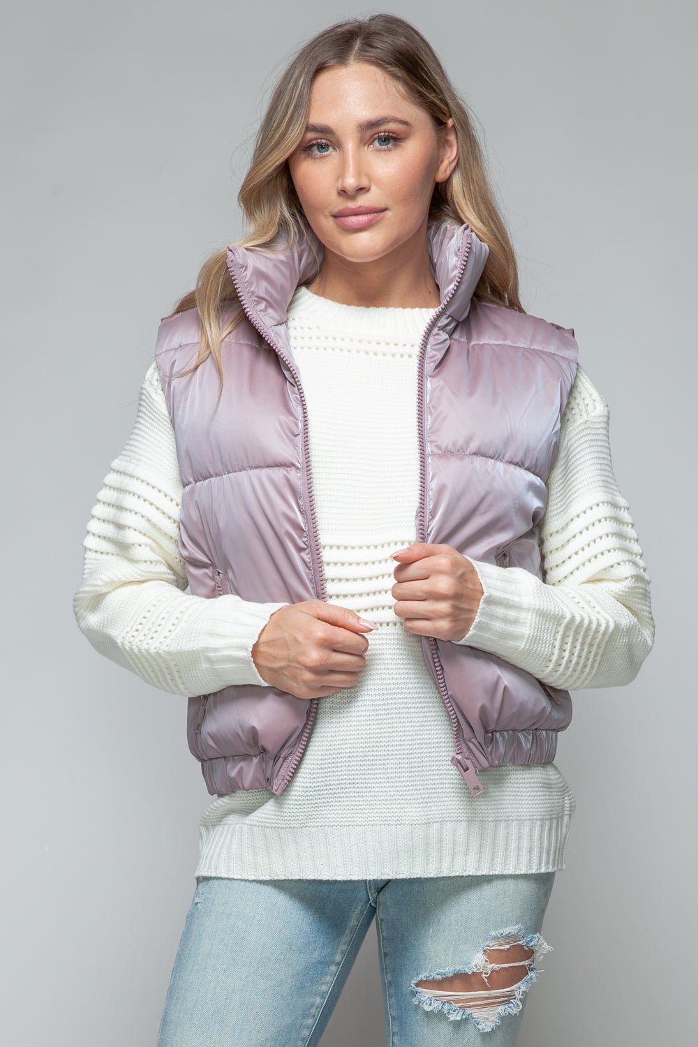 Snobbish Fine Fur Lining Quilted Vest - Carbone's Marketplace