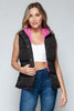 Snobbish Snap and Zip Closure Hooded Vest - Carbone's Marketplace