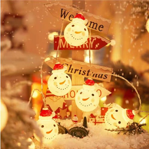 Snowman string lights Christmas lights decoration lights - Carbone's Marketplace