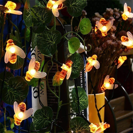 Solar string lights bee decorative lights - Carbone's Marketplace