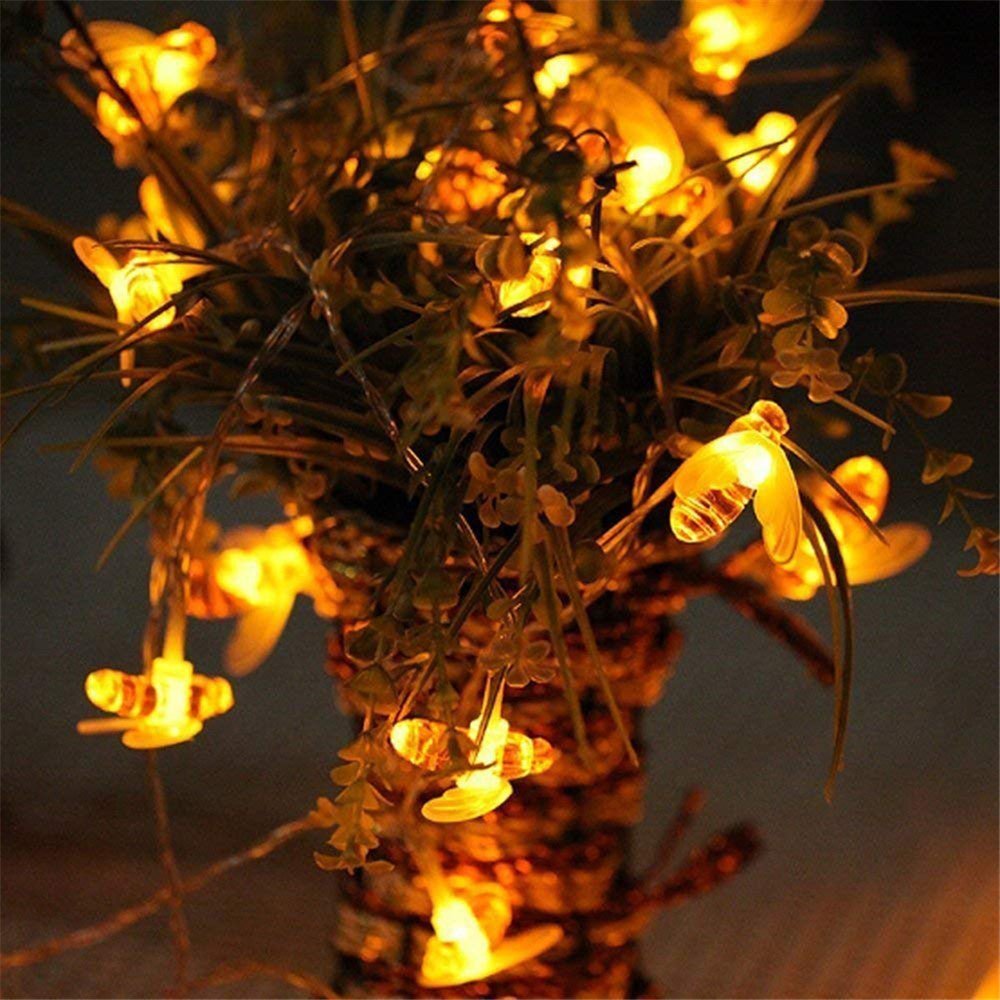 Solar string lights bee decorative lights - Carbone's Marketplace