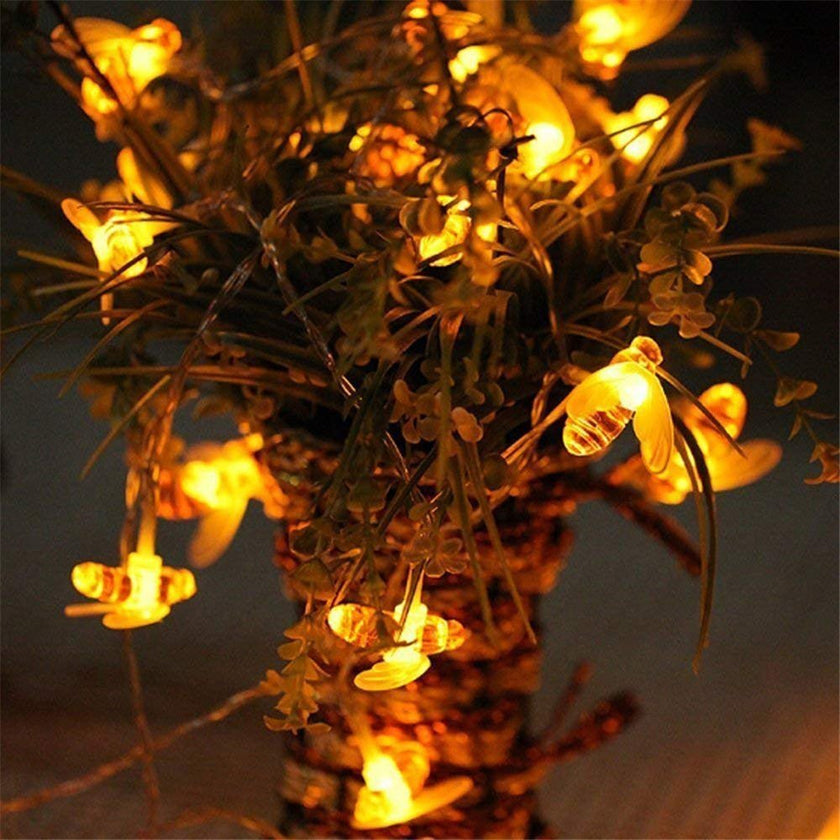 Solar string lights bee decorative lights - Carbone's Marketplace