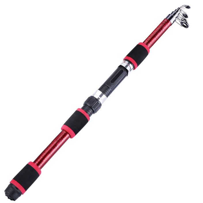 Sougayilang Travel Telescopic Fishing Rod Glass Fiber Fishing Pole - Carbone's Marketplace