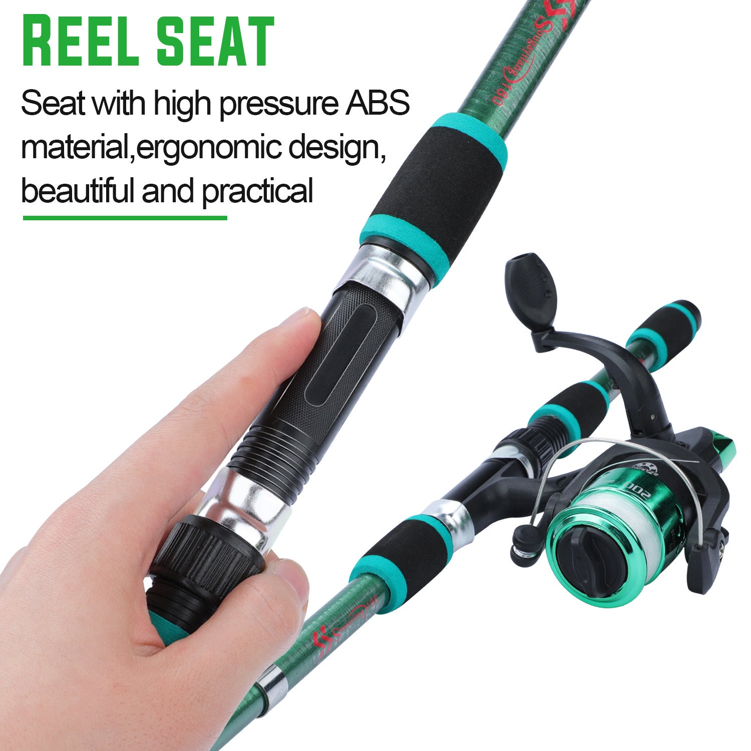 Sougayilang Travel Telescopic Fishing Rod Glass Fiber Fishing Pole - Carbone's Marketplace