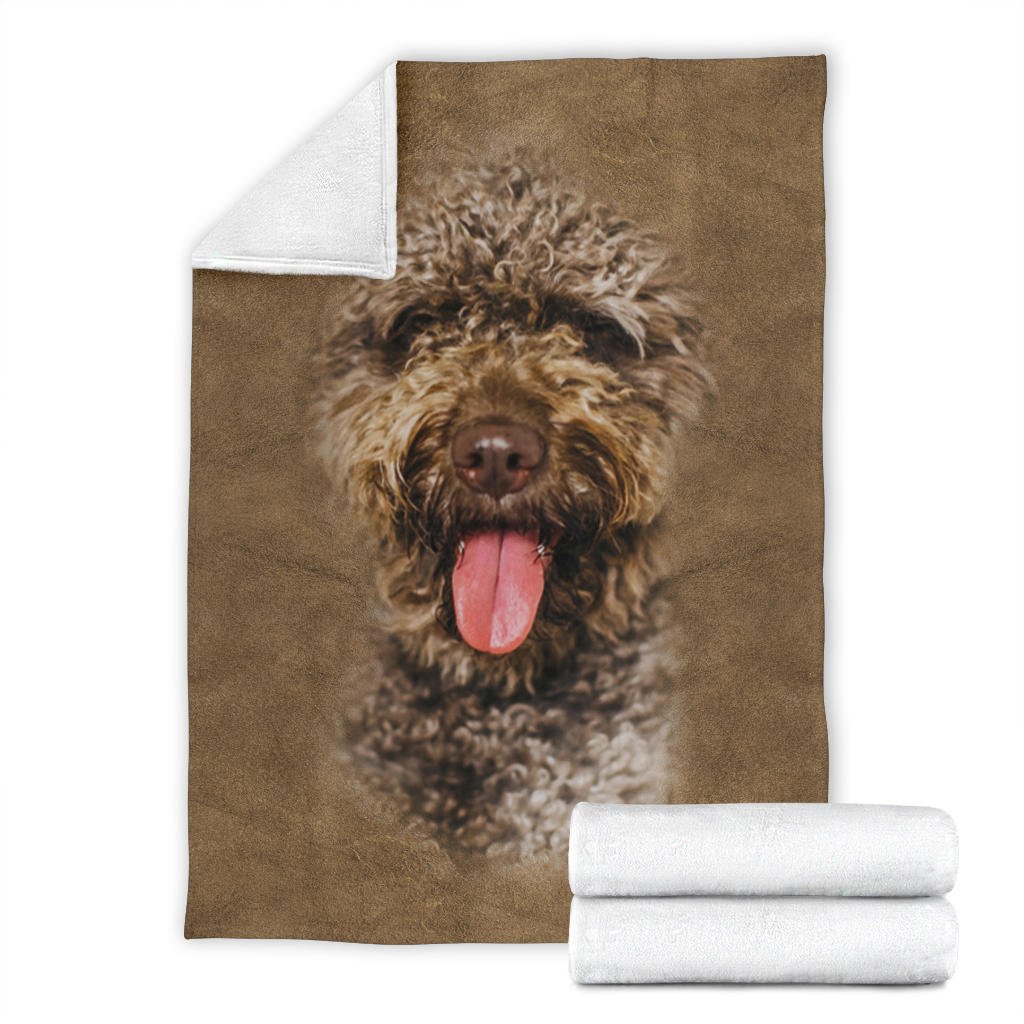 Spanish Water Dog Face Hair Blanket - Carbone's Marketplace