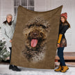 Spanish Water Dog Face Hair Blanket - Carbone's Marketplace