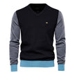 Spliced Cotton Men's Sweater - Carbone's Marketplace