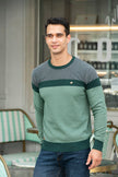 Spliced Cotton Men's Sweater - Carbone's Marketplace