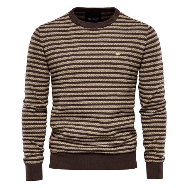 Spliced Cotton Men's Sweater - Carbone's Marketplace