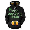 St Patricks Day All Over Hoodie - Carbone's Marketplace