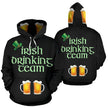 St Patricks Day All Over Hoodie - Carbone's Marketplace