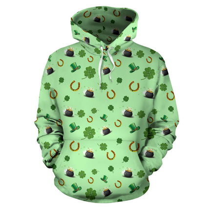 St Patricks Day All Over Hoodie - Carbone's Marketplace