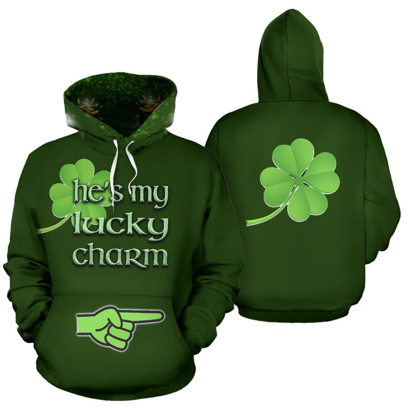 St Patrick's He's My Lucky Charm Hoodie - Carbone's Marketplace