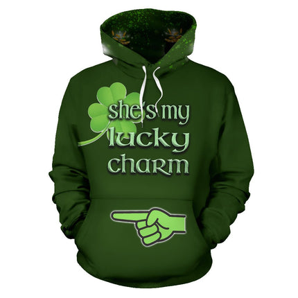 St Patrick's She's My Lucky Charm Hoodie - Carbone's Marketplace