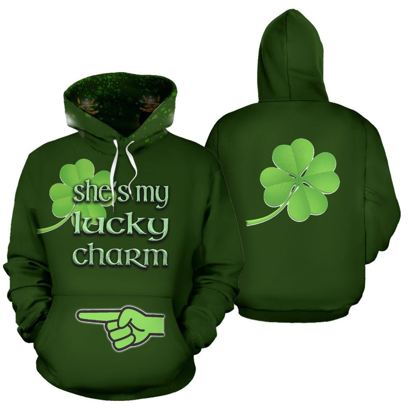 St Patrick's She's My Lucky Charm Hoodie - Carbone's Marketplace