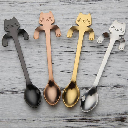 Stainless Steel Cat Teaspoons - Carbone's Marketplace