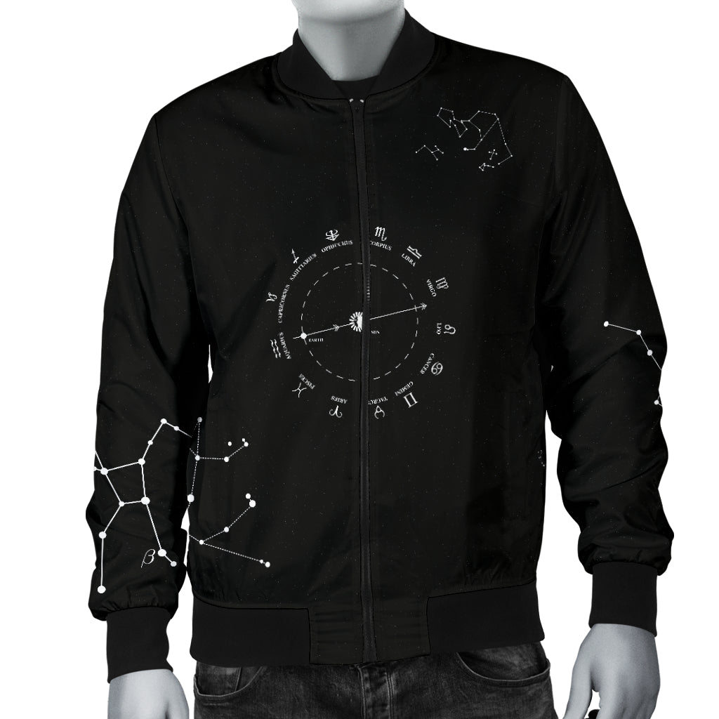 Stars and Constellations Men's Bomber Jacket - Carbone's Marketplace