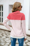 Striped Contrast Turtleneck Sweater - Carbone's Marketplace