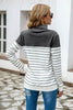 Striped Contrast Turtleneck Sweater - Carbone's Marketplace