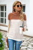 Striped Contrast Turtleneck Sweater - Carbone's Marketplace