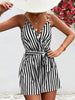 Striped Tie Waist Spaghetti Strap Romper | Trendy, Chic and Stylish | Summer Wear - Carbone's Marketplace