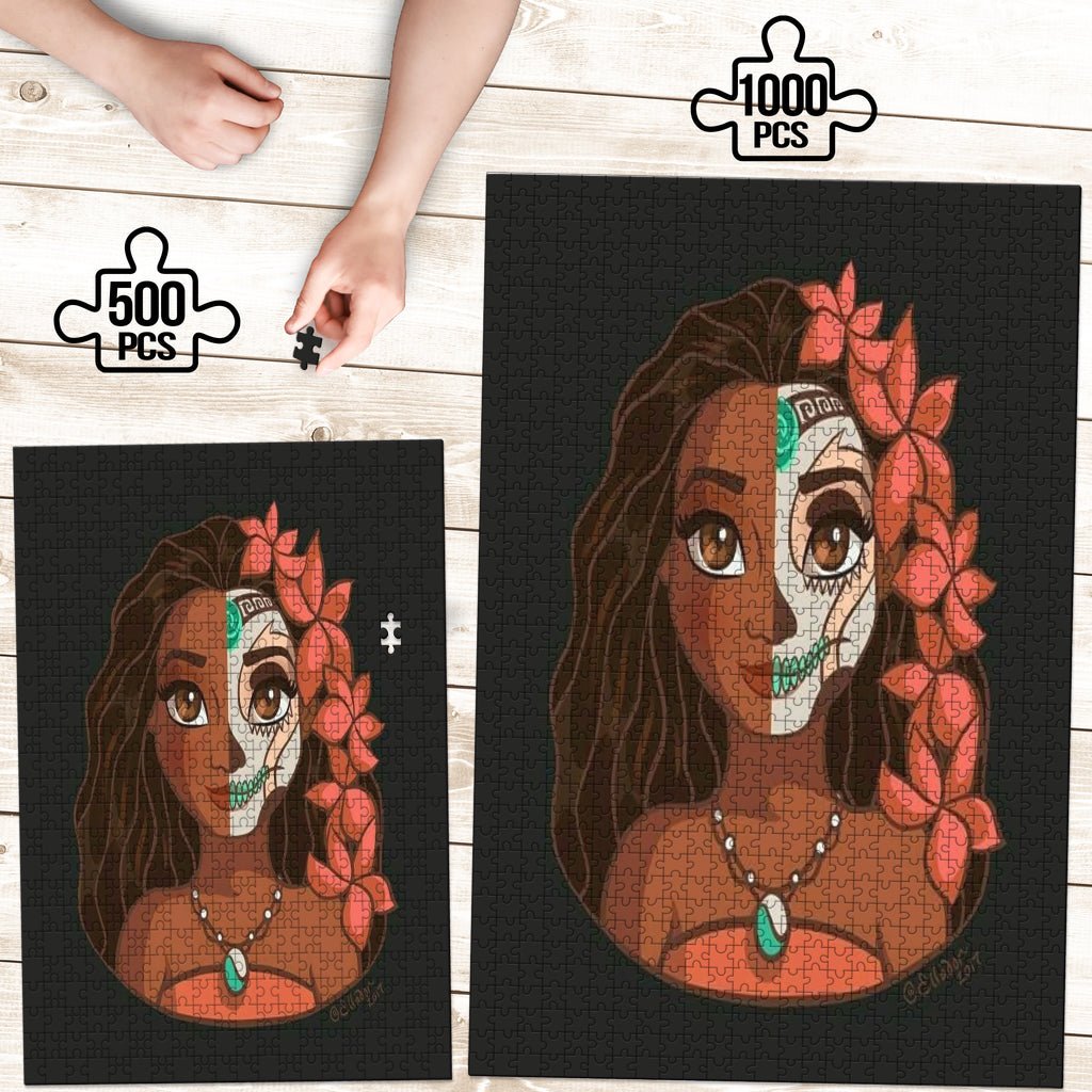 Sugar Skull Moana Jigsaw Puzzle - Carbone's Marketplace