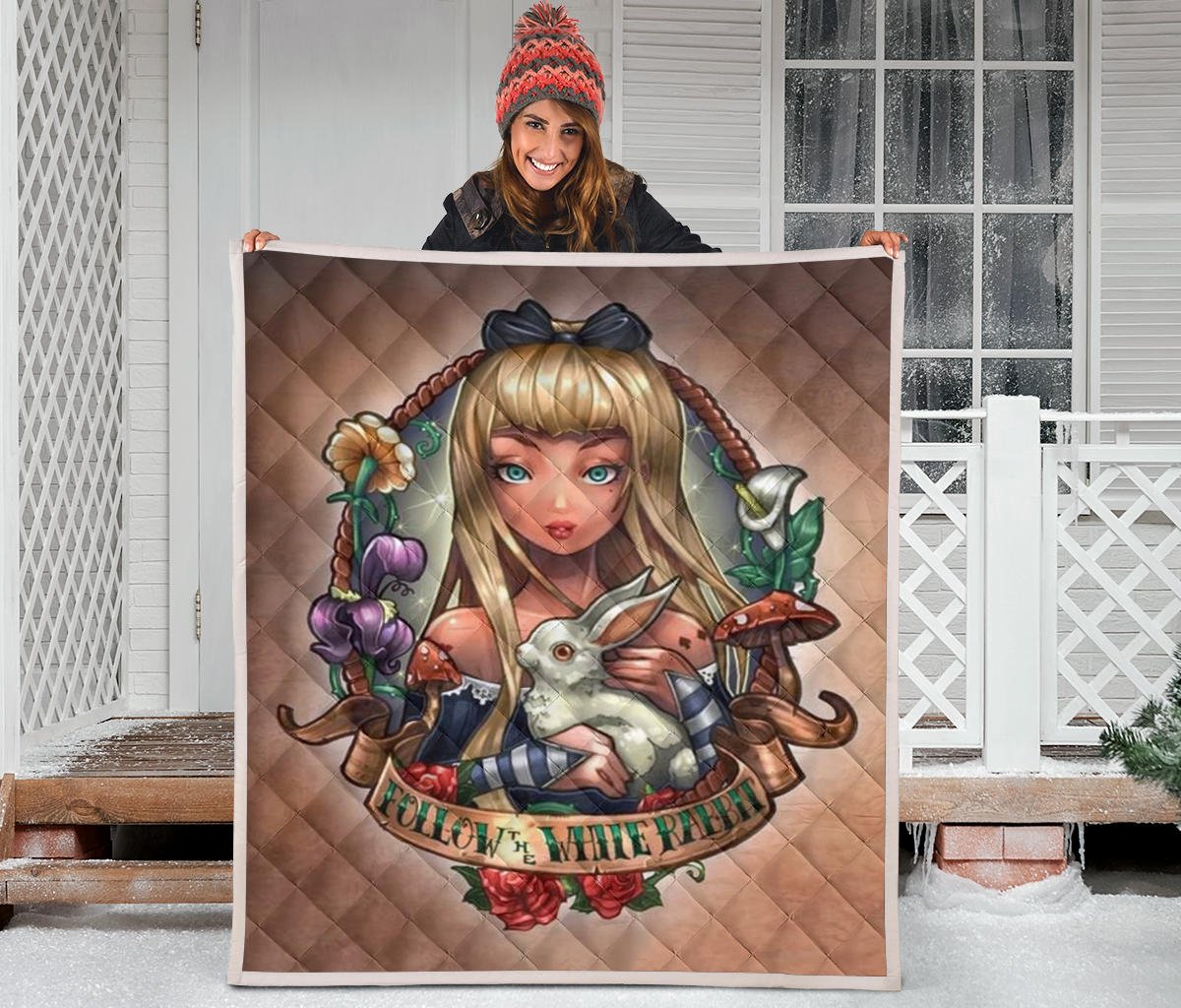 Tattoo Alice In Wonderland Quilt - Carbone's Marketplace