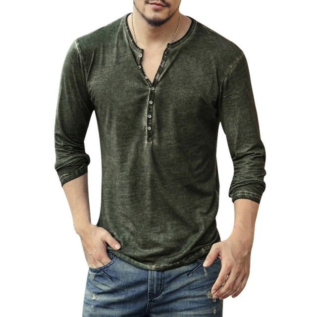 Tee Shirt V - Neck Long Sleeve - Carbone's Marketplace