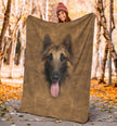 Tervuren Dog Face Hair Blanket - Carbone's Marketplace