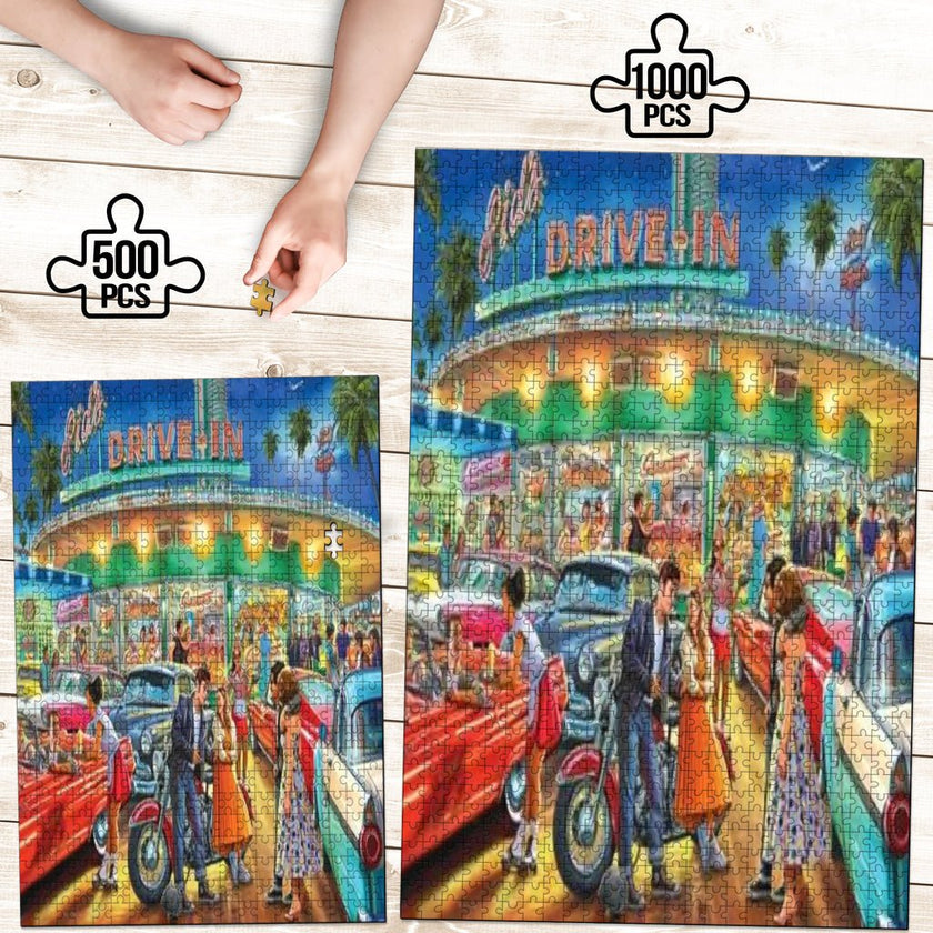 The Drive In Jigsaw Puzzle - Carbone's Marketplace