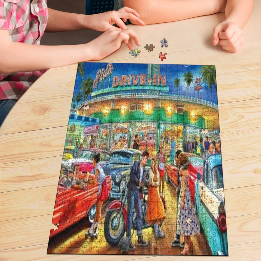 The Drive In Jigsaw Puzzle - Carbone's Marketplace