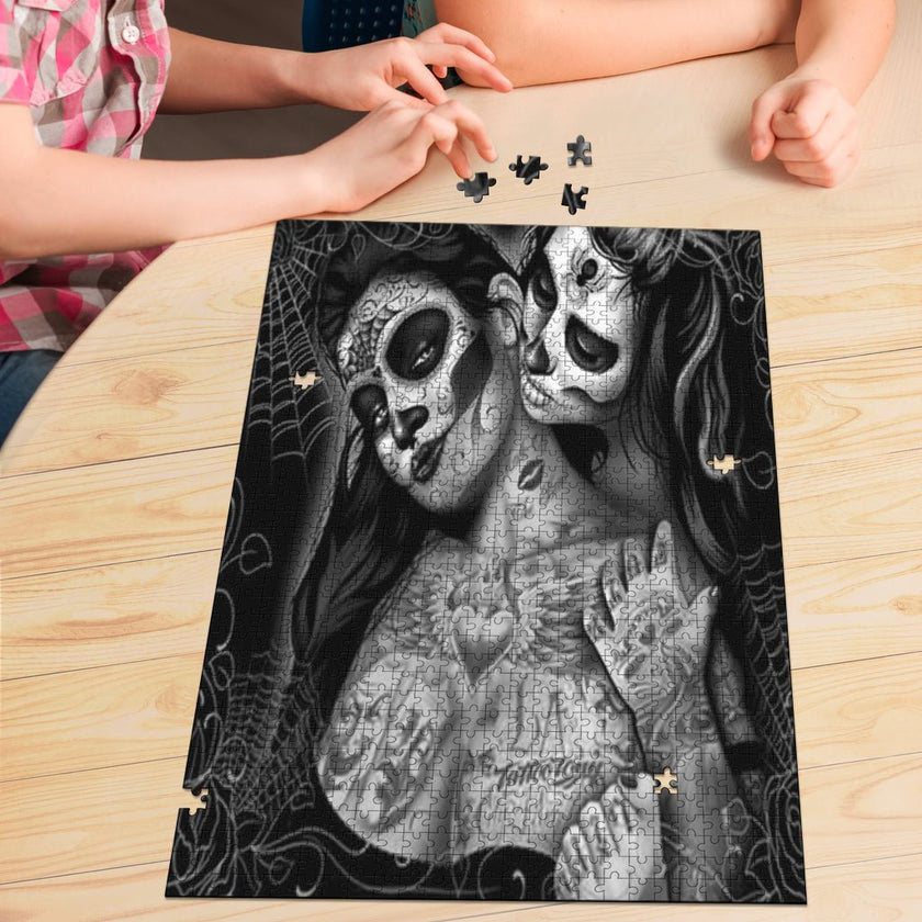 The Love The Day Of The Dead Jigsaw Puzzle - Carbone's Marketplace
