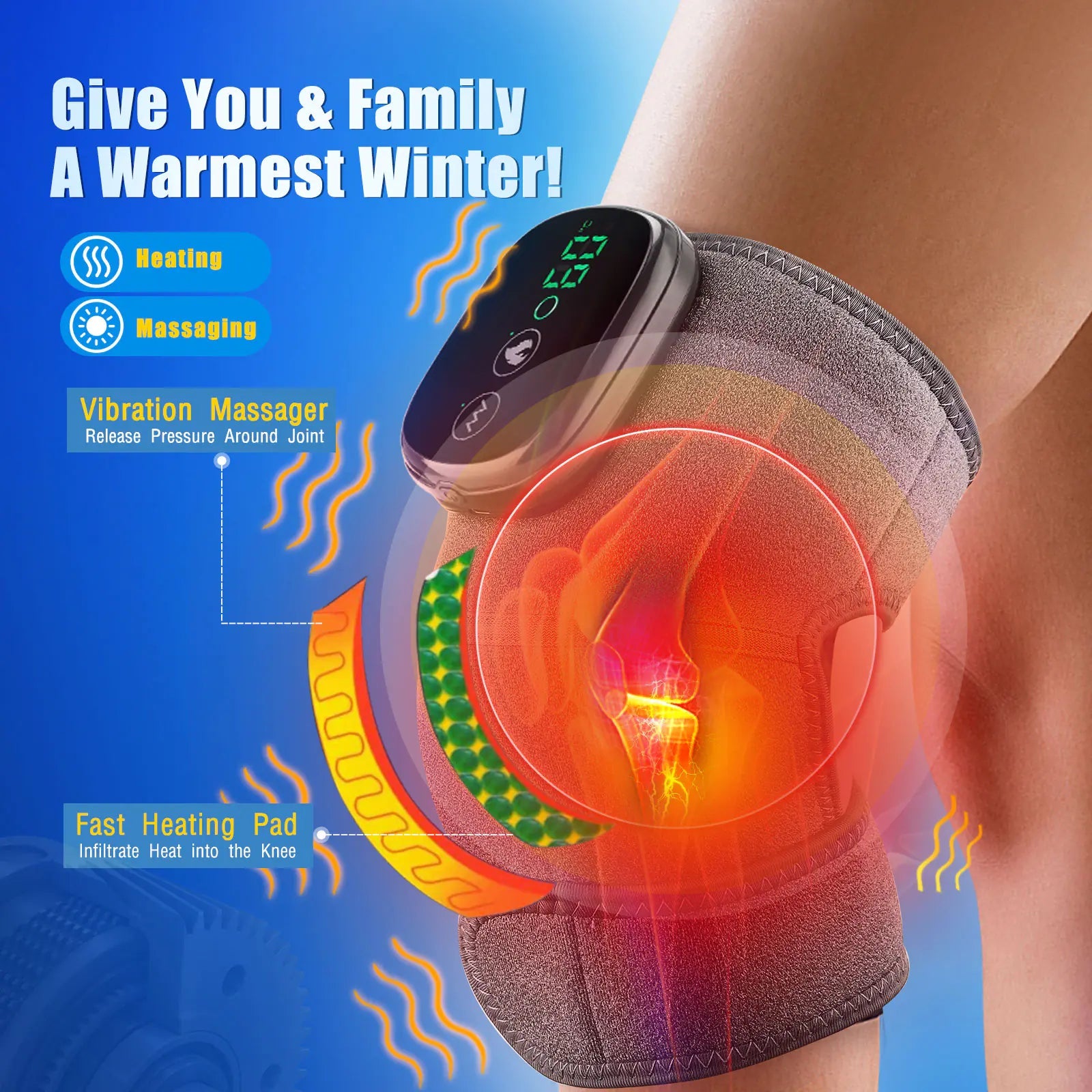 Thermal Knee Massager - Carbone's Marketplace