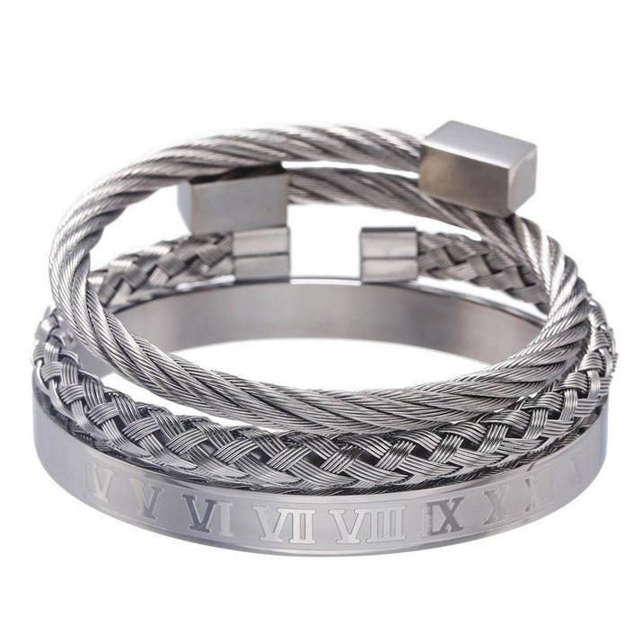 Three stainless steel bracelets - Carbone's Marketplace