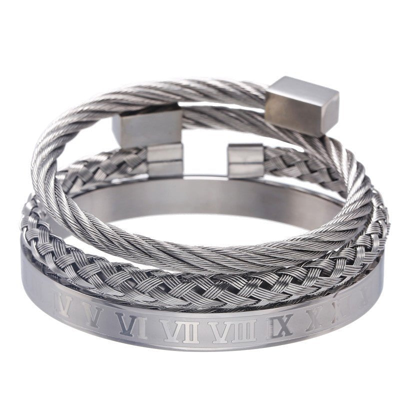 Three stainless steel bracelets - Carbone's Marketplace
