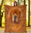 Tibetan Mastiff Face Hair Blanket - Carbone's Marketplace