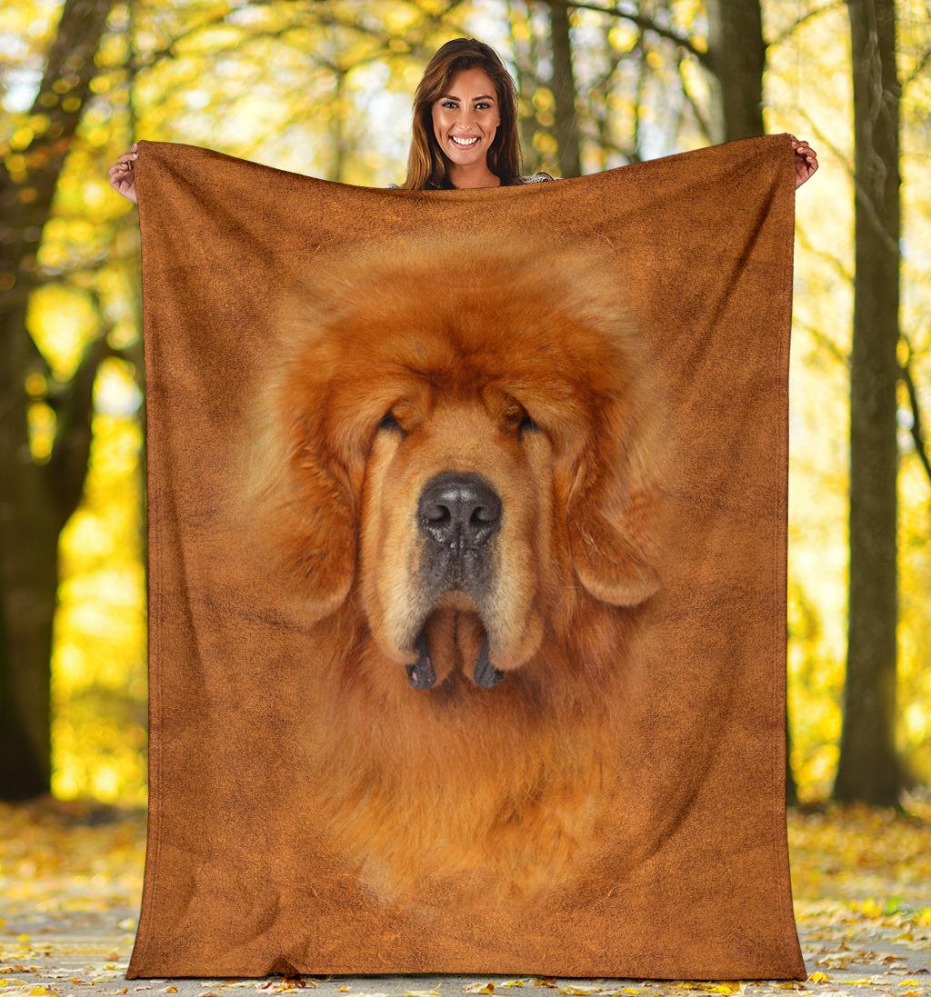 Tibetan Mastiff Face Hair Blanket - Carbone's Marketplace