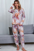 Tie - Dye Crewneck Top and Drawstring Waist Joggers Lounge Set - Carbone's Marketplace