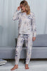 Tie - Dye Crewneck Top and Drawstring Waist Joggers Lounge Set - Carbone's Marketplace