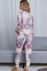 Tie - Dye Crewneck Top and Drawstring Waist Joggers Lounge Set - Carbone's Marketplace