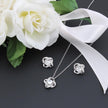 Timeless Elegance: Love Knot Necklace & Earring Set – Exquisite Jewelry for Unforgettable Moments - Carbone's Marketplace