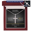 To My Daughter – A Gift from Heaven Cross Necklace from Dad - Carbone's Marketplace