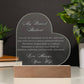 To My Dearest Husband Engraved Acrylic Plaque - Carbone's Marketplace