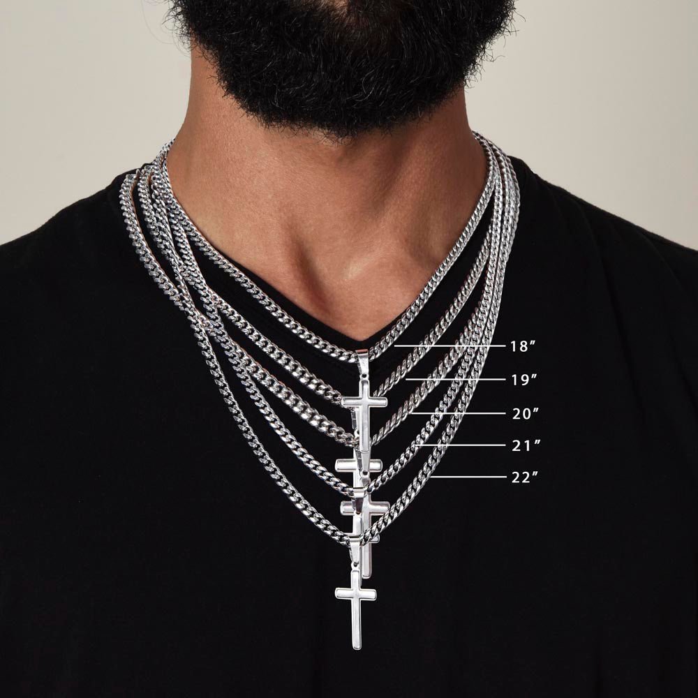 To My Son – A Gift from Heaven Cross Necklace - Carbone's Marketplace