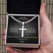 To My Son – A Gift from Heaven Cross Necklace - Carbone's Marketplace