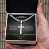 To My Son – A Gift from Heaven Cross Necklace - Carbone's Marketplace