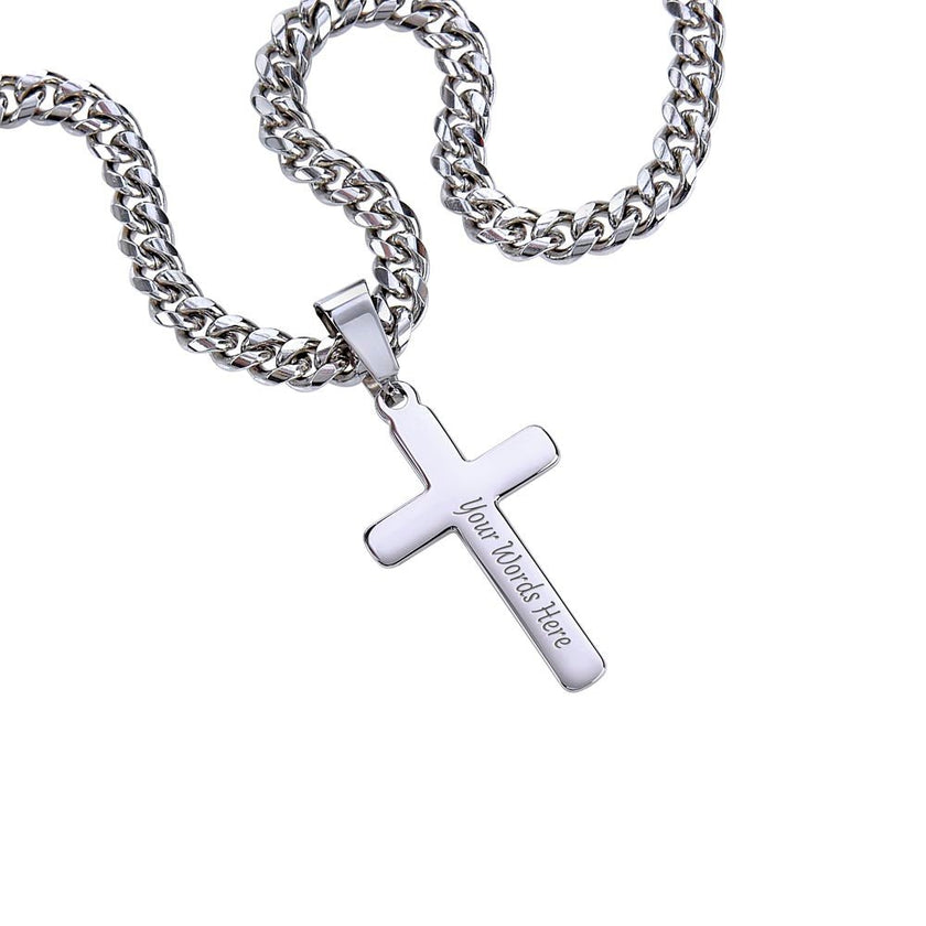 To My Son – A Gift from Heaven Cross Necklace - Carbone's Marketplace